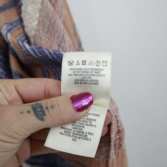 Elevenses Shoreline Kimono Cardigan Womens XS/S Peach Boho Western Beach Coastal - Picture 5 of 16